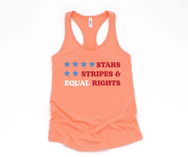Stars And Strips Equal Rights Tank Top, Reproductive Tank Top, American Tank Top, Stars And Strips Shirt image 3
