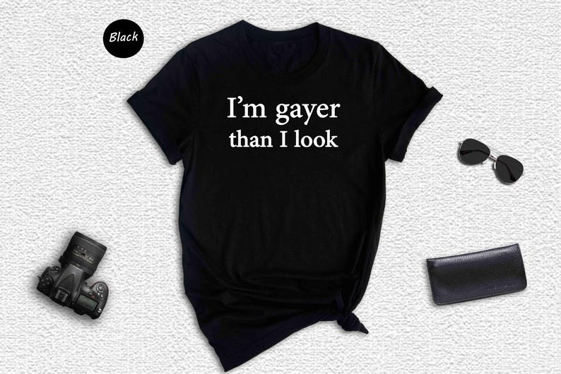 I'm Gayer Than I Look Shirt, Funny Gay Pride Shirt, 90s Baby Shirt, Pride Baby Shirt, Lgbt Shirt, Baby Shirt, Queer Shirt, Bisexual Pride Bild 8