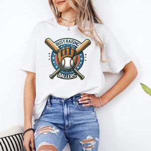 Busy Raising Ballers Shirt, Baseball Lover Shirt, Baseball Love Tees, Vintage Baseball Shirt, Funny Baseball Shirt, Baseball Coach Shirt