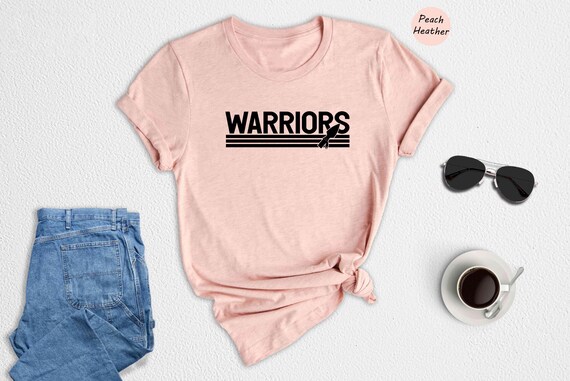 Warriors Mascot Shirt, Retro Team Spirit Tee, School Pride Game Day Shirt, Warriors Fan Gift for Women Men