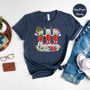 Pharmacy Christmas Tree Shirt, Christmas Pharmacy Squad, Pharmacy Tech Shirt, Pharmacist Gift, Pharmacy Christmas Tee image 7