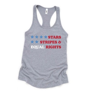 Stars And Strips Equal Rights Tank Top, Reproductive Tank Top, American Tank Top, Stars And Strips Shirt image 5