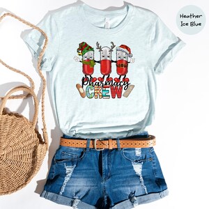 Pharmacy Christmas Tree Shirt, Christmas Pharmacy Squad, Pharmacy Tech Shirt, Pharmacist Gift, Pharmacy Christmas Tee image 4