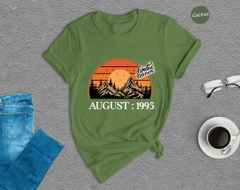 1995 Shirt, 1995 Birthday Shirt, 1995 Birthday Year Number Shirt, Birthday Gift, 31th Birthday Shirt, Birthday Tee