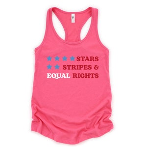 Stars And Strips Equal Rights Tank Top, Reproductive Tank Top, American Tank Top, Stars And Strips Shirt image 4