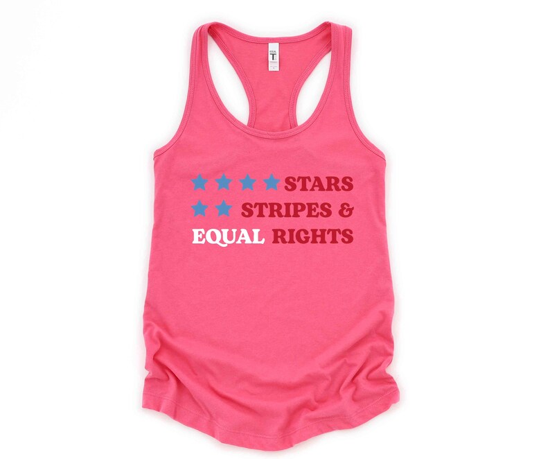 Stars And Strips Equal Rights Tank Top, Reproductive Tank Top, American Tank Top, Stars And Strips Shirt image 4