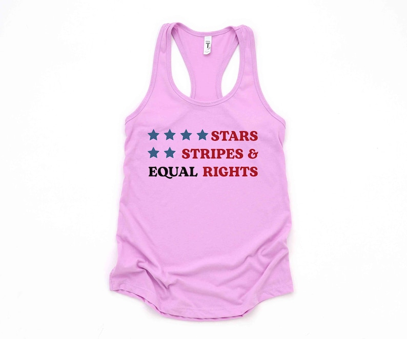 Stars And Strips Equal Rights Tank Top, Reproductive Tank Top, American Tank Top, Stars And Strips Shirt image 2