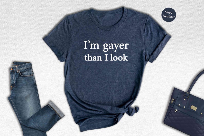 I'm Gayer Than I Look Shirt, Funny Gay Pride Shirt, 90s Baby Shirt, Pride Baby Shirt, Lgbt Shirt, Baby Shirt, Queer Shirt, Bisexual Pride Bild 4