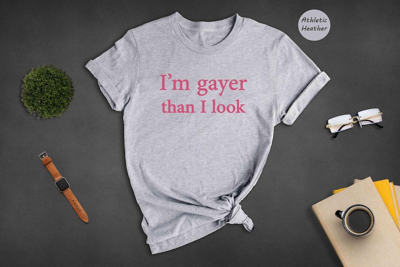 I'm Gayer Than I Look Shirt, Funny Gay Pride Shirt, 90s Baby Shirt, Pride Baby Shirt, Lgbt Shirt, Baby Shirt, Queer Shirt, Bisexual Pride Bild 3