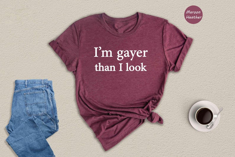 I'm Gayer Than I Look Shirt, Funny Gay Pride Shirt, 90s Baby Shirt, Pride Baby Shirt, Lgbt Shirt, Baby Shirt, Queer Shirt, Bisexual Pride Bild 6