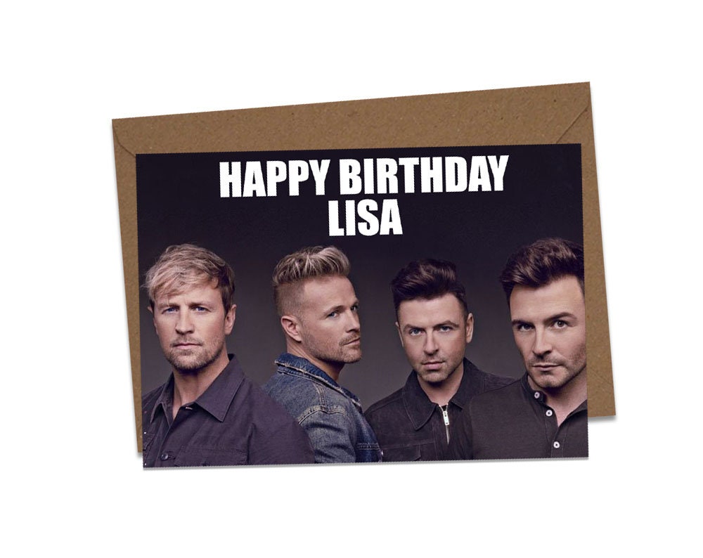 PERSONALISED WESTLIFE BIRTHDAY ANY OCCASION GREETING CARD