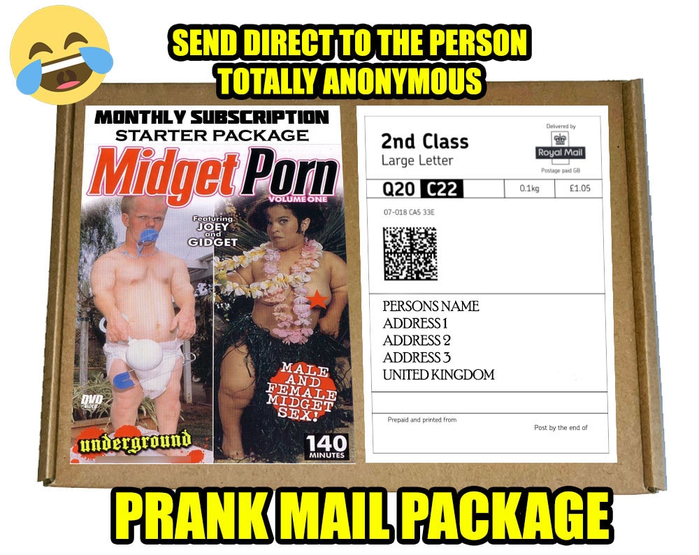 B Midget Porn Postal Prank Novelty Adult Joke Direct to