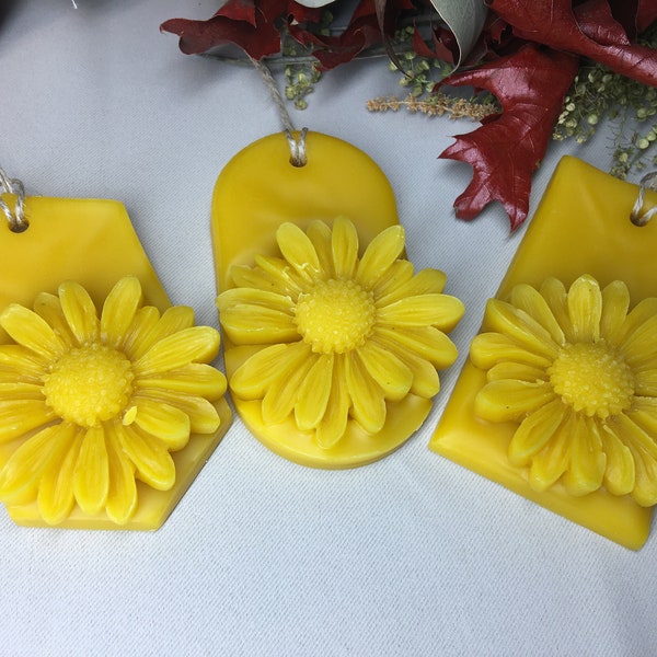 3 pcs Pure Organic Beeswax fragrant sachet, Capsule wardrobe, Home fragrance sachets, Scented Wedding favor for guests,Air Freshener Hangers