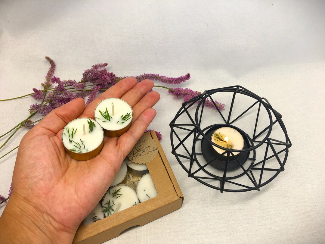 Juniper Mini Tea Lights Gift Set,ritual Candles,shabbat Candles,sister