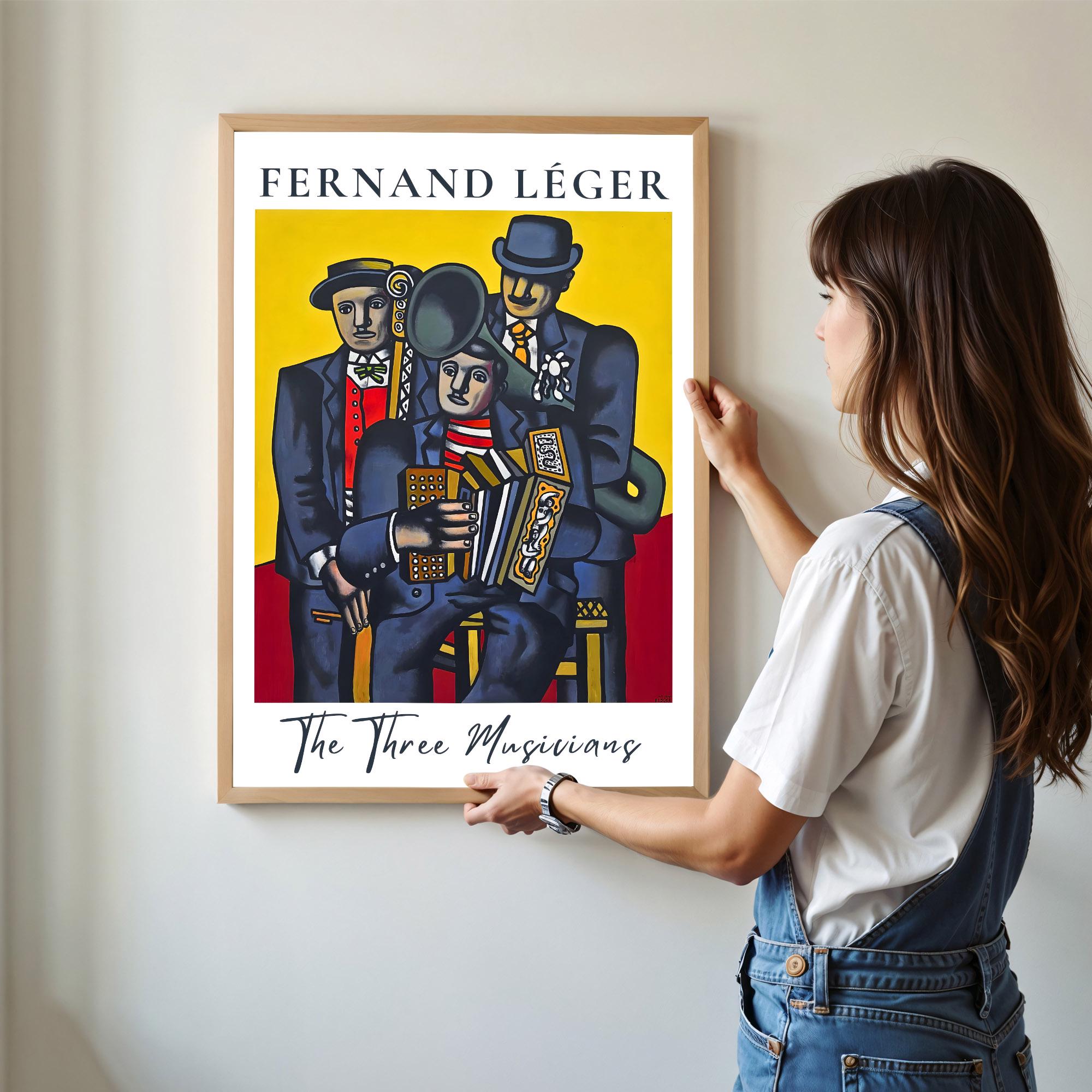 Fernand Léger: the Three Musicians Poster – Cubist Art Print