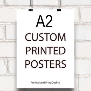 Custom A1 Poster Printing: High-resolution Glossy, Matte, Satin - Etsy