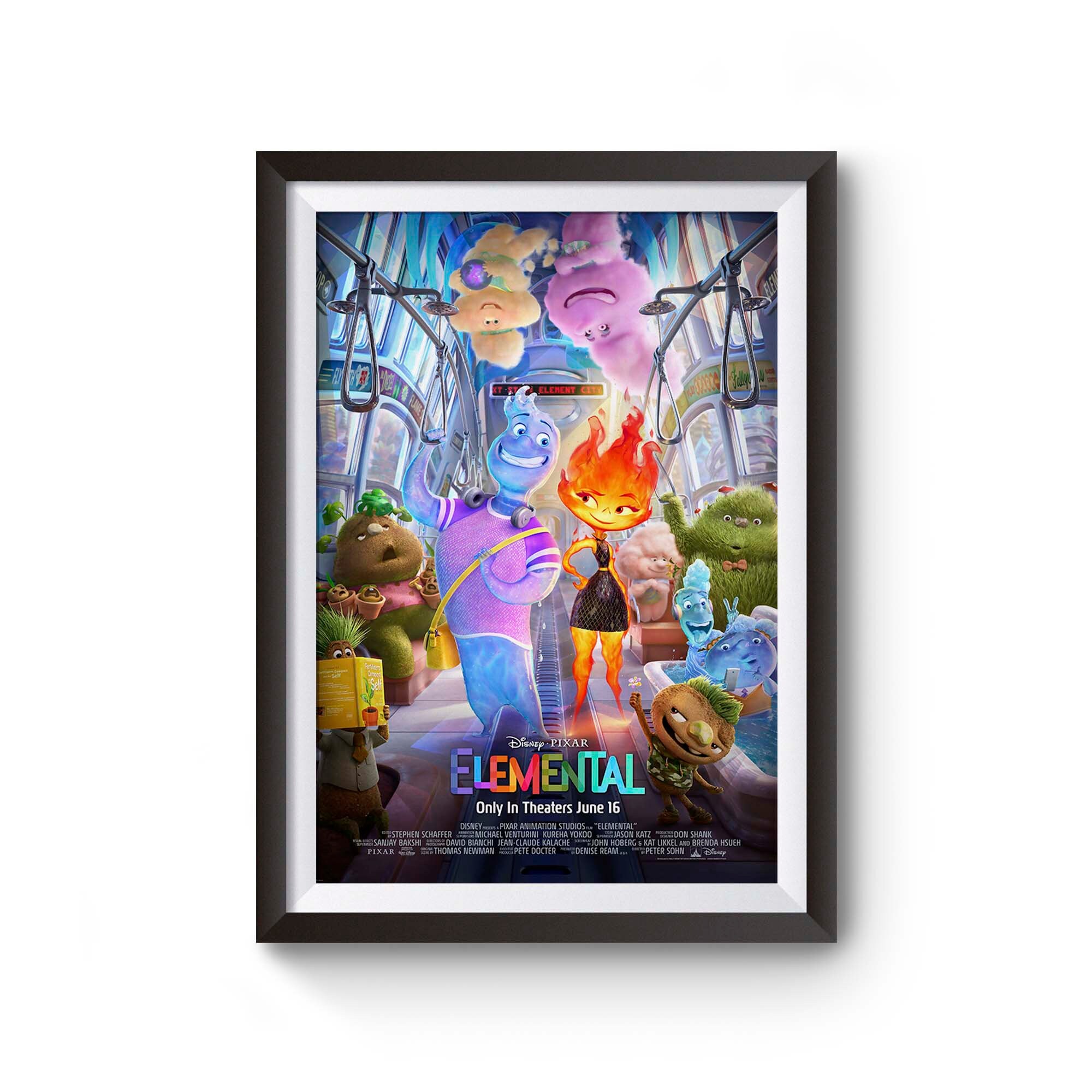 Disney Pixar Elemental 2023 Movie Poster Wall Art Print Film - Etsy