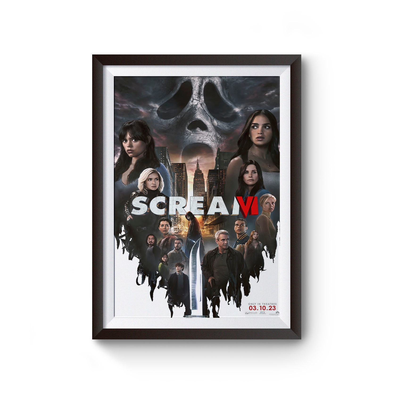  Scream 6, Scream VI 2023 Movie Poster 16x24, Unframed: Posters  & Prints