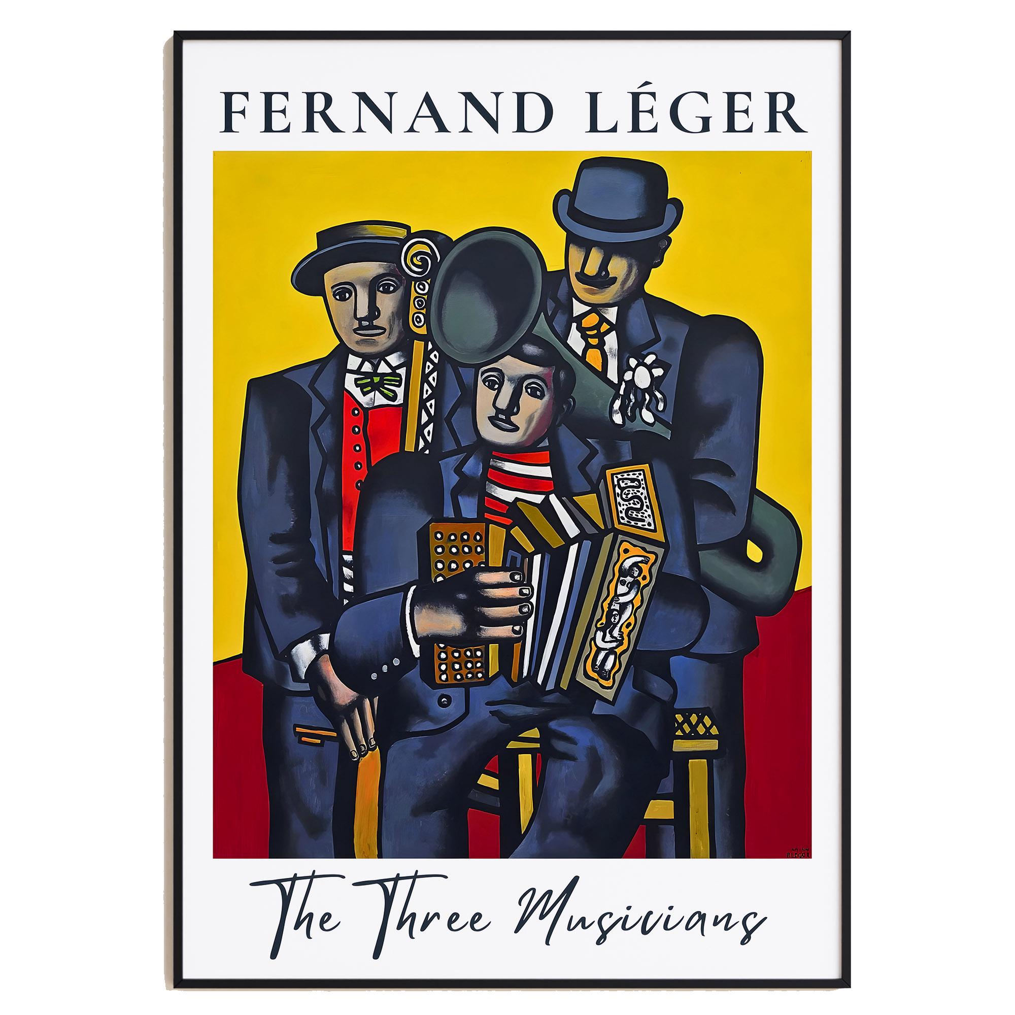 Fernand Léger: the Three Musicians Poster – Cubist Art Print