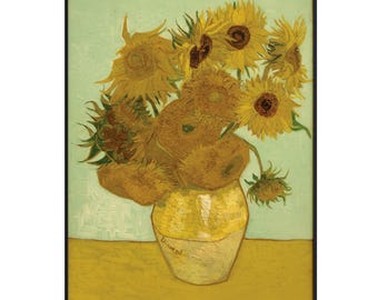 ヴィンセント・ヴァン・ゴッホのプリント：ひまわり（クラシックな黄色