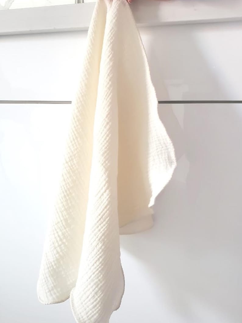 Minimalistic Tenugui Towels - Thin Gauze Cotton Kitchen Hand Towel - Absorbent, Quick-Drying Tea Towel