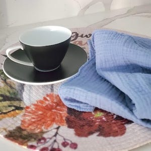 Minimalistic Tenugui Towels - Thin Gauze Cotton Kitchen Hand Towel - Absorbent, Quick-Drying Tea Towel