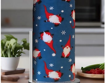 PORTU Paperless Towels set of 12 Unpaper Towels - Gnome blue Christmas