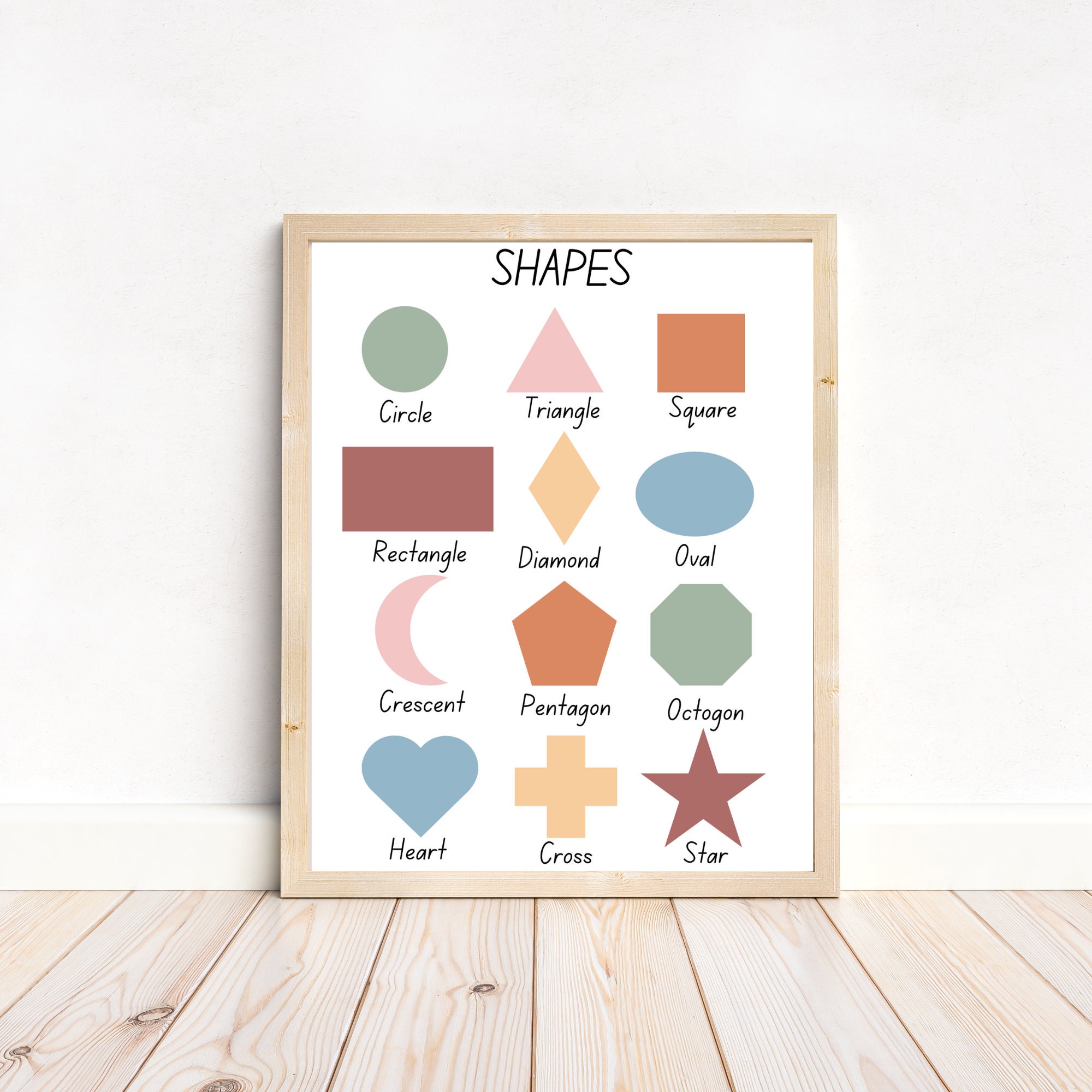 Boho Educational Poster Bundle, Montessori Playroom Decor, Homeschool ...