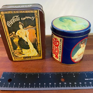Various Collectible Snack-Themed Metal Tins Pepsi-Cola Round