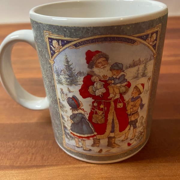 Ceramic 1999 JCPenney Christmas “A Visit From St. Nicholas” Coffee Mug