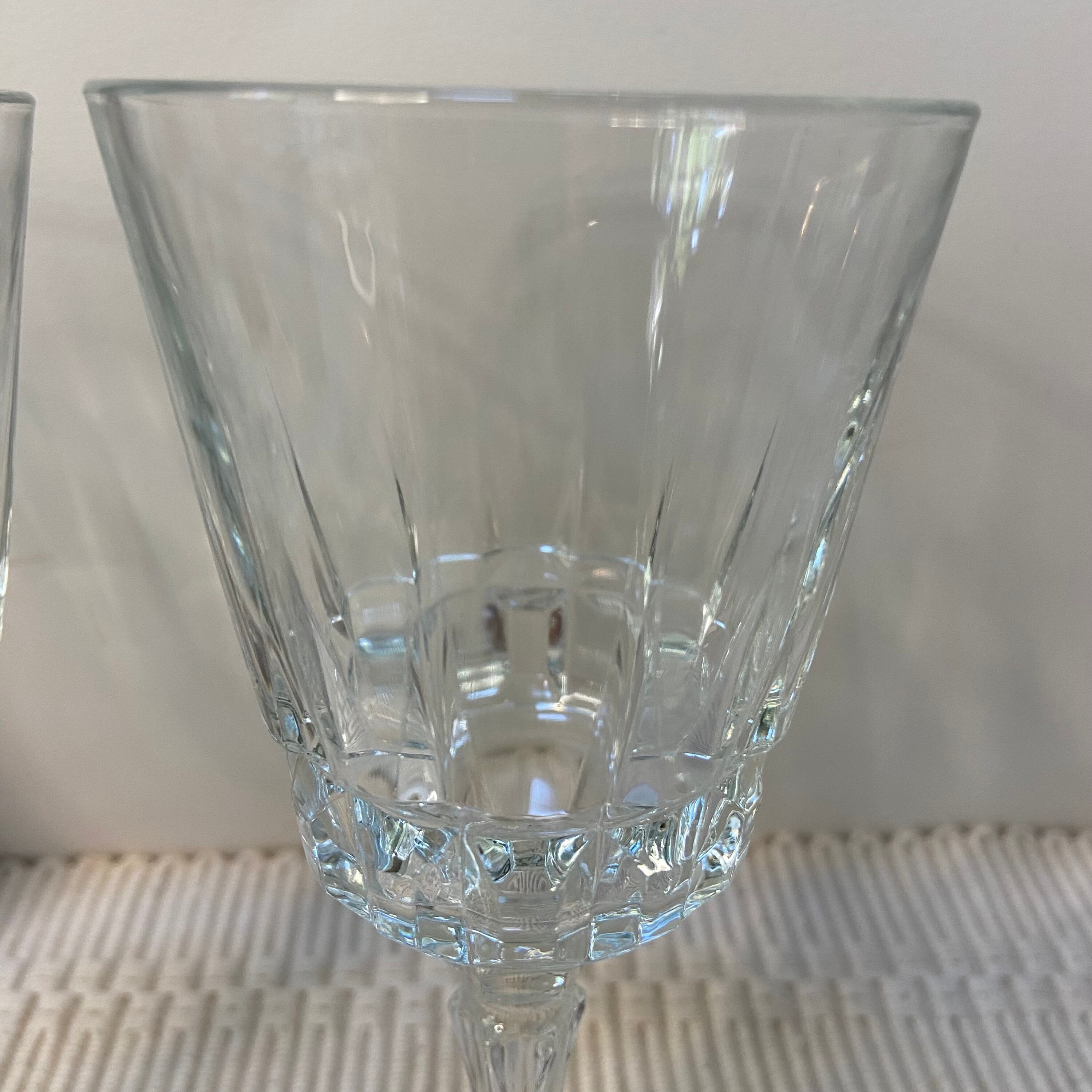 Set of 2 Crystal Cordial Stemware Etsy