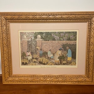Collectible Watercolor Signed Artwork “Flower Ladies” Ravenal Gaillard
