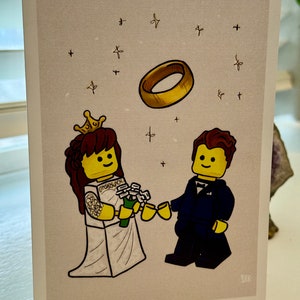 Handmade LEGO 2024 Notecards, Wedding and Engagement Cards