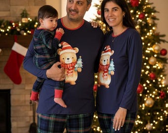 Family Matching Bamboo Pajamas, Family Christmas Pajamas, Matching Couple Pajamas, Christmas Gift