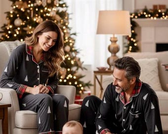 Bamboo Christmas Family Pajamas, Matching Christmas PJs, Matching Couple Pajamas, Christmas Gift