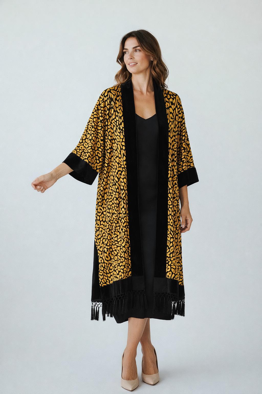 gold ethiopian dress Gwen Velvet Dress main image 1