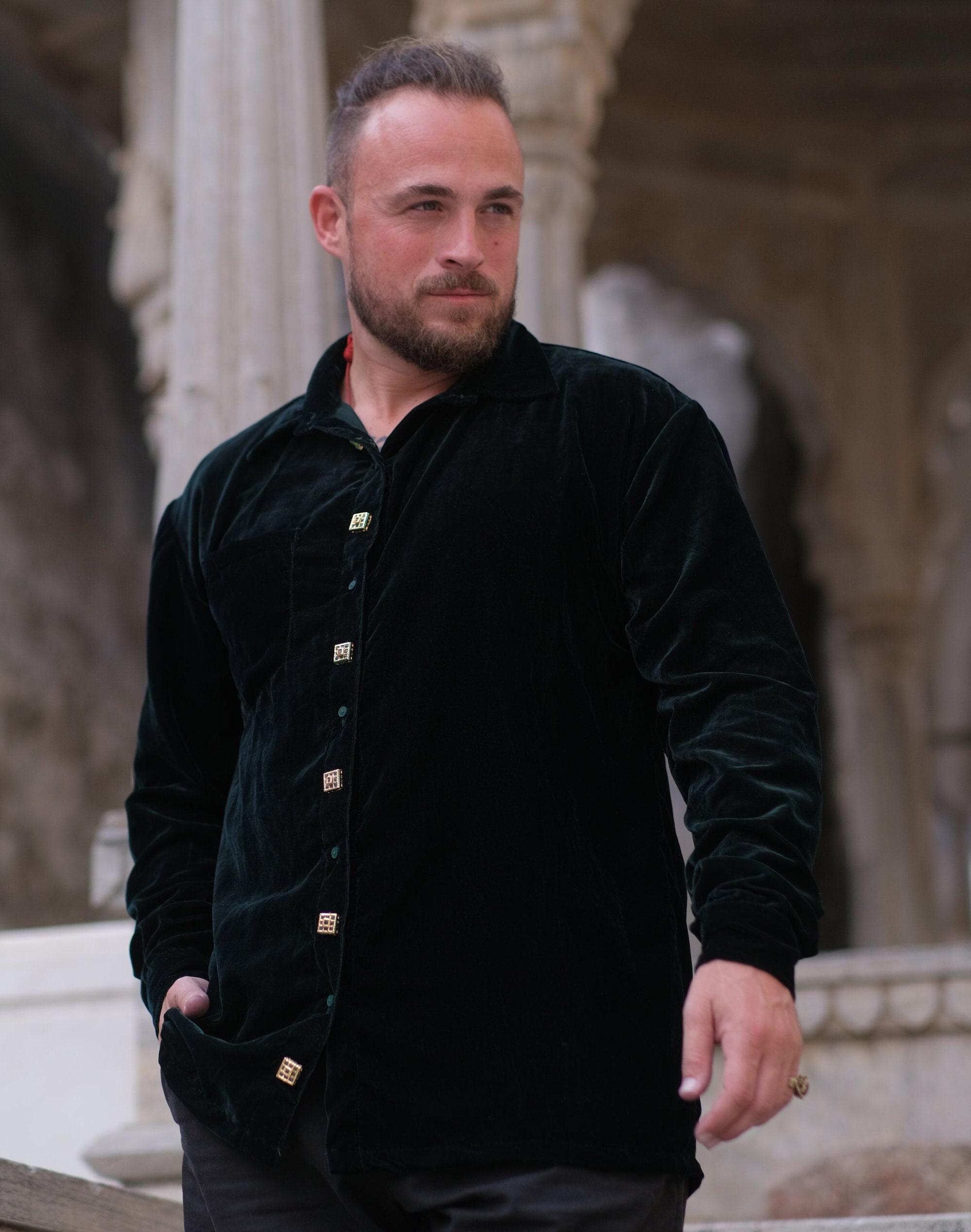 Dark Green Velvet Shirt With Luxury Buttons - Classic Shirt , Spring, Fall, Winter Shirt. Velvet Clothing for Men and Women - Etsy Dark Green Velvet Shirt With Luxury Buttons - Classic Shirt , Spring, Fall, Winter Shirt. Velvet Clothing for Men and Women - Etsy