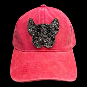 Dog Lover Hat, Dog mom cap, French Bulldog Hat, Bulldog Gifts , Distressed Hat, Custom Hat with Patch, Gift for her, Gift for him