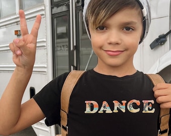 Kids Dance T-shirt, Youth Sports Tee, Gift for Dancers