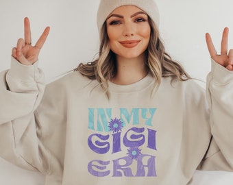 Personalized Gigi Era Sweatshirt: Custom Grandkids Names, Gigi Gift