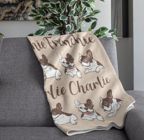 Frenchie throw blanket outlet