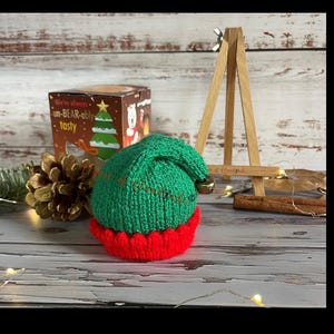 Elf Hat chocolade oranje omslag breipatroon