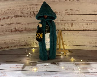 The Traitors Inspired Wine Bottle Cover Knitting Pattern
