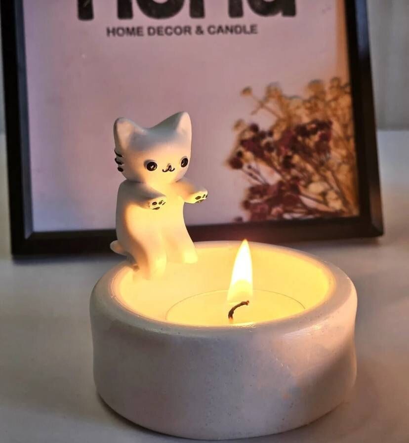 Cat Kitten Candle - Etsy Cat Kitten Candle - Etsy