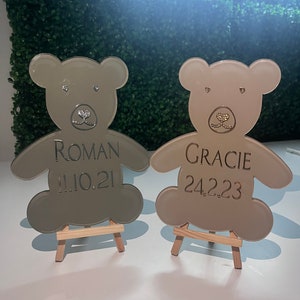 Crystal Teddy Bear Keepsake/Christning gift/ baby shower gift/ mum to be / new baby gift/ new mum gift / new mam gift/ gift/ birthday gift