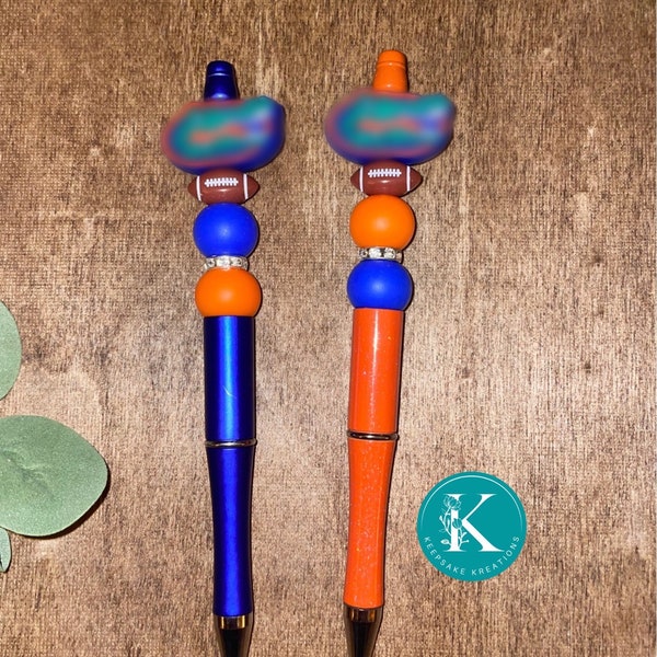 Personalized Handmade Beaded Pens | Gifts for Her | Office | Florida Gators | School | Teachers Gift
