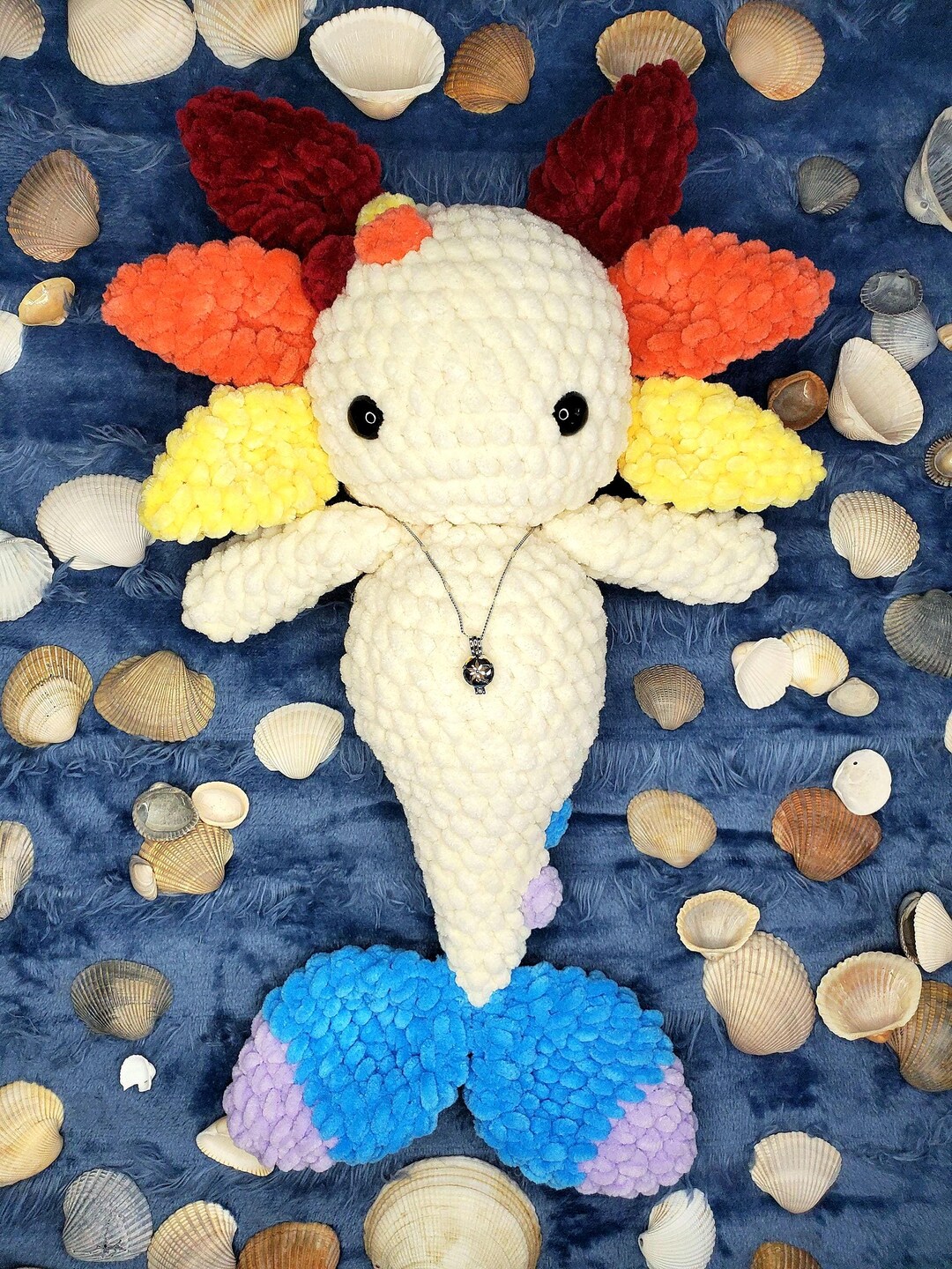 Axolotl Amigurumi Crochet Axolotl Plush Axolotl Mermaid Axolotl