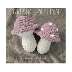 Amigurumi Mushroom Crochet Pattern: Low Sew Beginner Project (PDF Pattern)