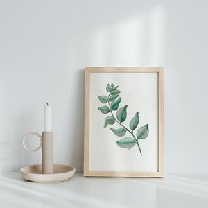 Eucalyptus Watercolor Print