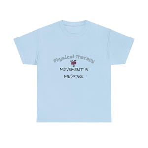 Movement is Medicine-T-shirt – cadeau voor fysiotherapie, katoenen uniseks shirt afbeelding 7